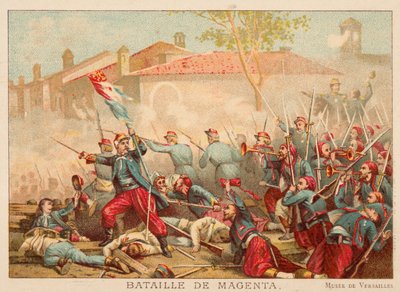 معركة ماجنتا ، إيطاليا ، 1859 (chromolitho) بواسطة أدولف إيفون